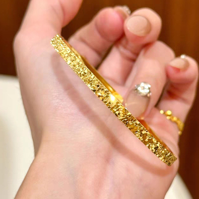 爆闪碎冰冰手镯女越南沙金