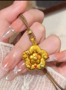 甜美旋转凯蒂猫项链送女友闺蜜