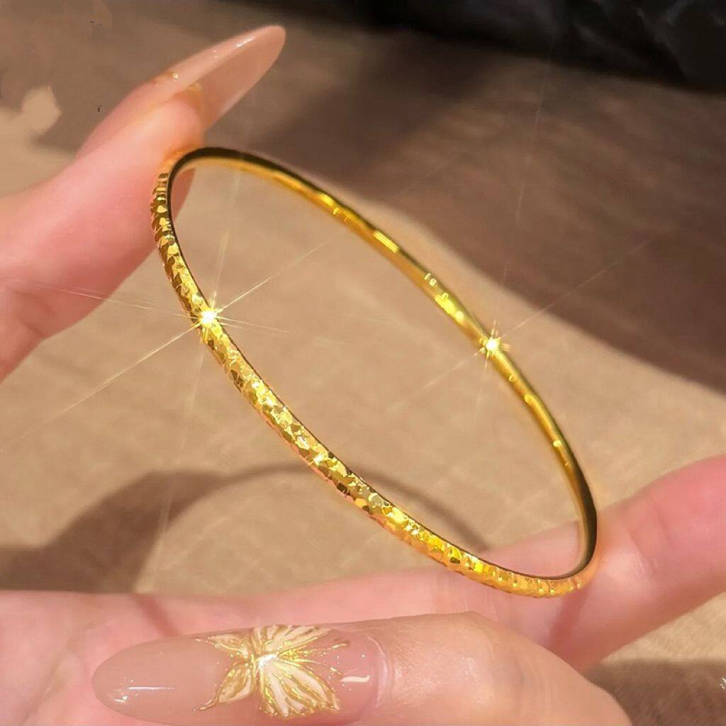 金店同款沙金极细星光手镯女轻奢高级感碎冰冰手串送女友礼物图片