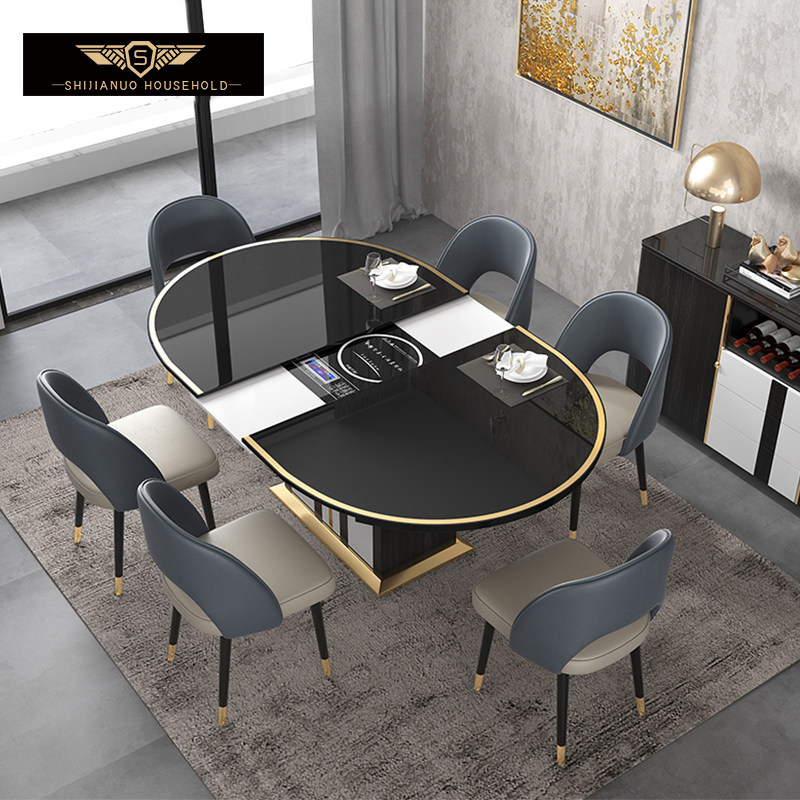 Wood-based panels combination Postmodern a living room Telescoping circular multi-function Electromagnetic furnace stretching table new patternin the Residential furniture , Tables , Dining table  category - from Buy2taobao.com to provide professional Taobao agent buy service