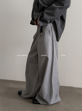 VERY FEWEST 重磅水洗A字廓形休闲长裤复古Vintage阔腿裤男女潮