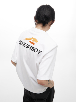 短袖小众设计男女垫肩T恤