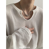 T恤男女款 GENESISBOY 防晒体恤潮 薄款 凹凸领套头长袖 2024夏季 新款