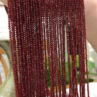 深红色2MM 3MM 尖晶石条珠串珠散珠半成品长链手链配珠