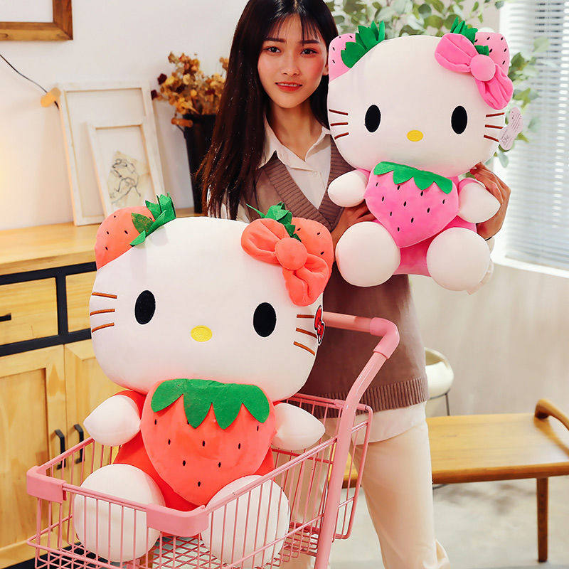 헬로키티 인형 헬로키티 인형 헬로KT 고양이 인형 어린이 봉제 장난감 여성용 생일 선물