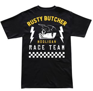 哈雷T恤RustyButcher生锈屠夫摩托复古骑行西海岸短袖恶人车队