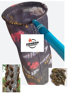 一体焊接实心304不锈钢直径18公分纳米速干防逃水蛭蚂蟥专用抄网