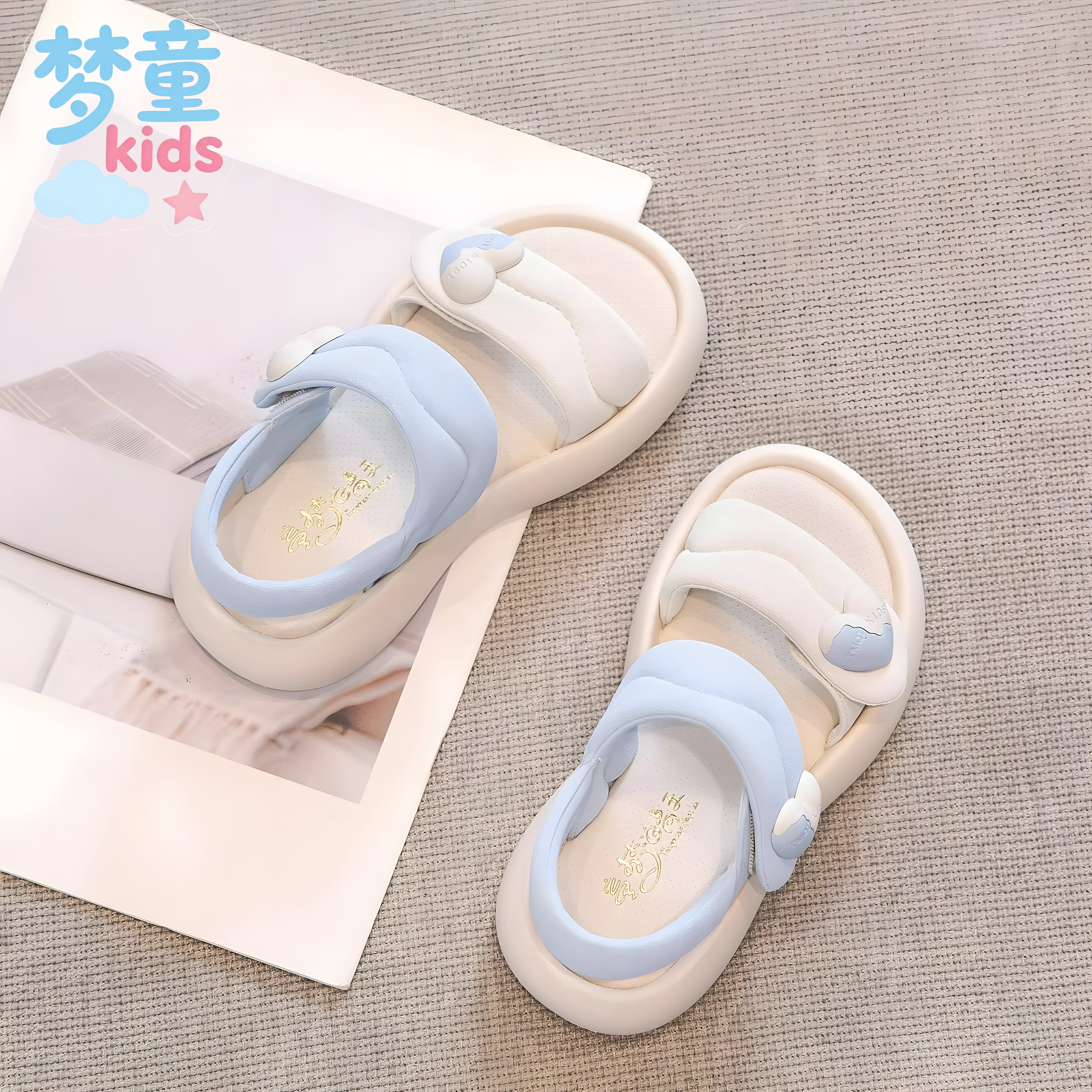 女童凉鞋2026夏季新款小女孩软底公主鞋中大童洋气女宝外穿沙滩鞋