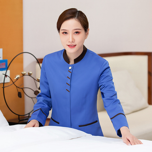 保洁工作服女物业酒店客房清洁工阿姨宾馆PA透气服务员长袖秋冬装
