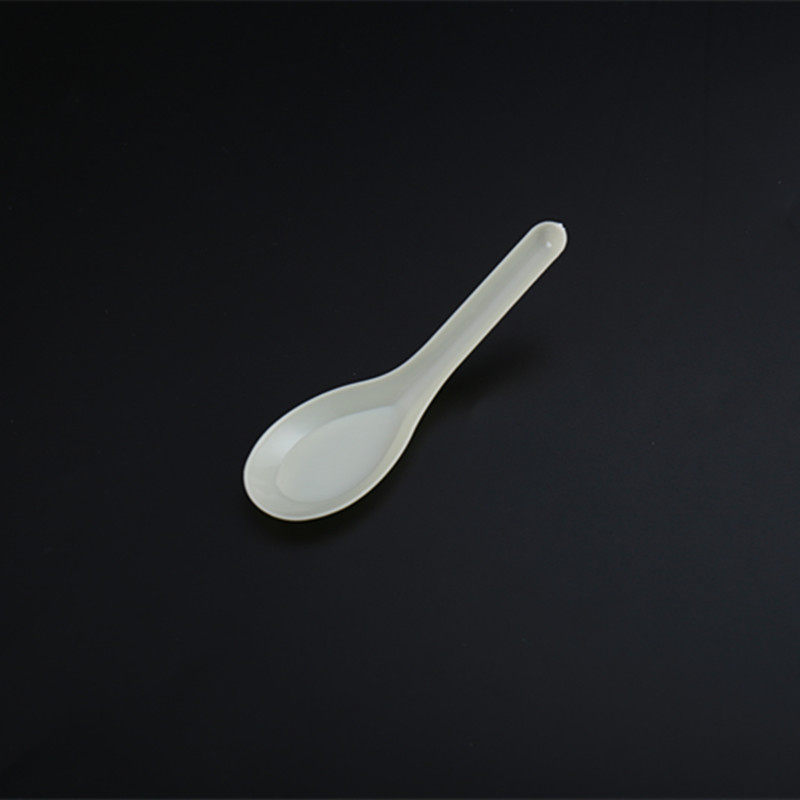 一次性中式加厚食品级外卖调羹勺子糖水饭豆腐花汤匙羹12cm1000个