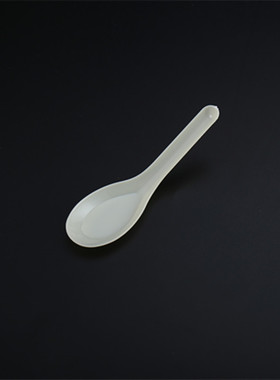 一次性中式加厚食品级外卖调羹勺子糖水饭豆腐花汤匙羹12CM1000个