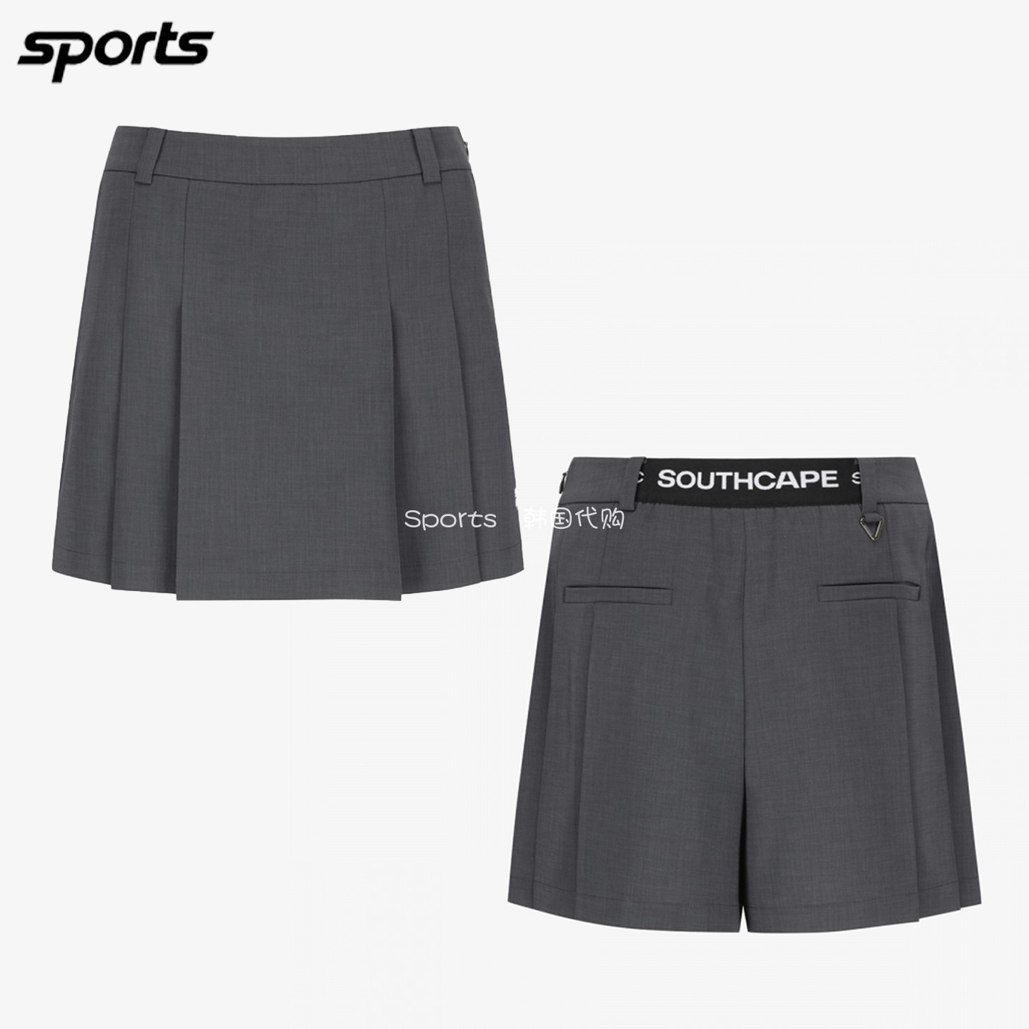 韩国代购southcape高尔夫26年夏宽松垂感简约冷感运动户外短裤女