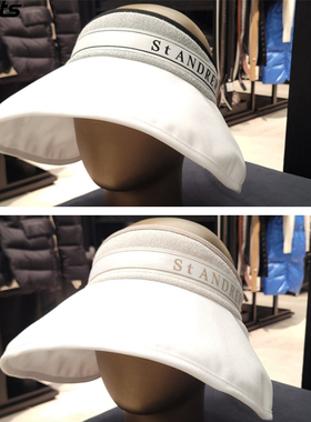 韩国代购st andrews高尔夫配饰26春夏女标志无顶宽檐防晒遮阳帽