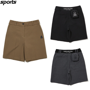 韩国代购mark&lona高尔夫球裤26春夏女标志柔软运动宽松短裤小包