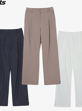 韩国代购APC高尔夫穿搭26春夏垂感宽松透气运动户外阔腿裤长裤女