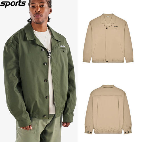 韩国代购malbon高尔夫球服25秋季男纯色标志纯色宽松运动休闲夹克