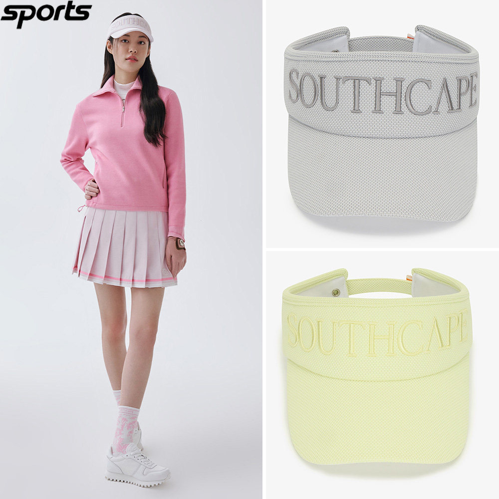 韩国代购southcape高尔夫配饰穿搭24年春季字标无顶防晒帽女球帽