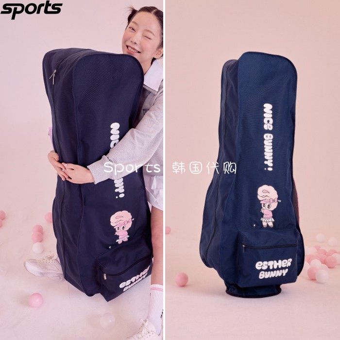 韩国代购PLAYBOO高尔夫配饰23春夏女子兔子图案GOLF球包保护套