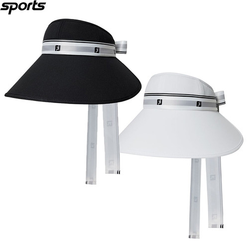 韩国代购FJ高尔夫26年春夏少女风丝带蝴蝶结宽檐遮阳帽户外女球帽