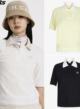 韩国代购southcape高尔夫26春夏吸湿速干防晒户外POLO衫短袖T恤女