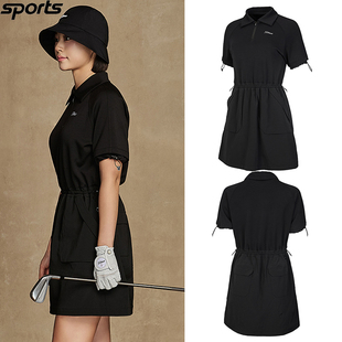韩国代购titleist高尔夫26春夏翻领收腰透气运动户外短裙连衣裙女