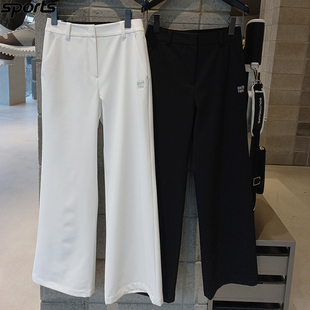 韩国代购southcape高尔夫26春弹力舒适简约运动户外微喇裤长裤女
