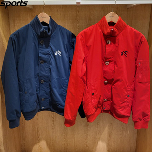 韩国代购 malbon高尔夫球服26春夏男标志纯色轻质保暖休闲棉服外套