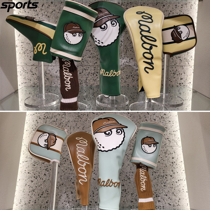 韩国代购malbon高尔夫球配饰26春夏男女拼色一号木推杆套球道木