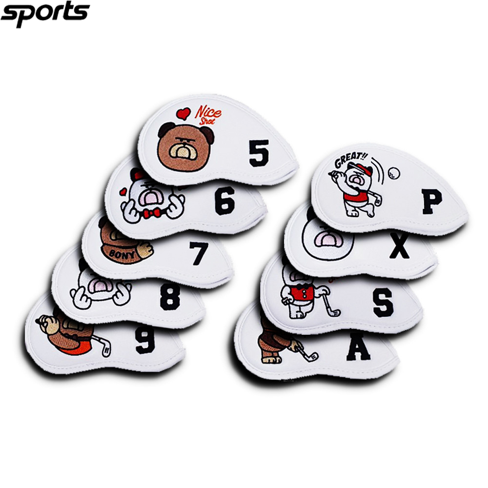 韩国代购HAUT BOENUS高尔夫配饰联名24年新款ins狗狗9枚铁杆套组