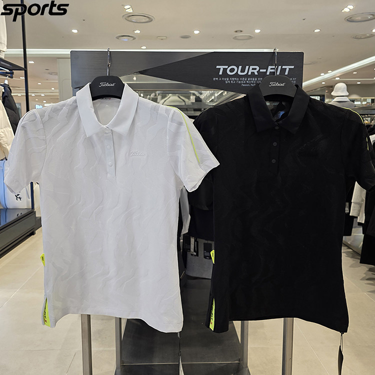 韩国代购titleist高尔夫26春夏透气速干运动户外POLO衫短袖T恤女