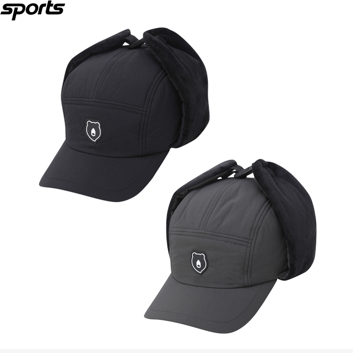 韩国代购GOLDEN BEAR高尔夫配饰24秋冬男GOLF标志保暖捕手棒球帽