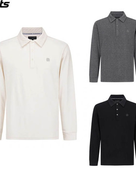 韩国代购st andrews高尔夫球服26春夏男纯色简约运动长袖POLO衫