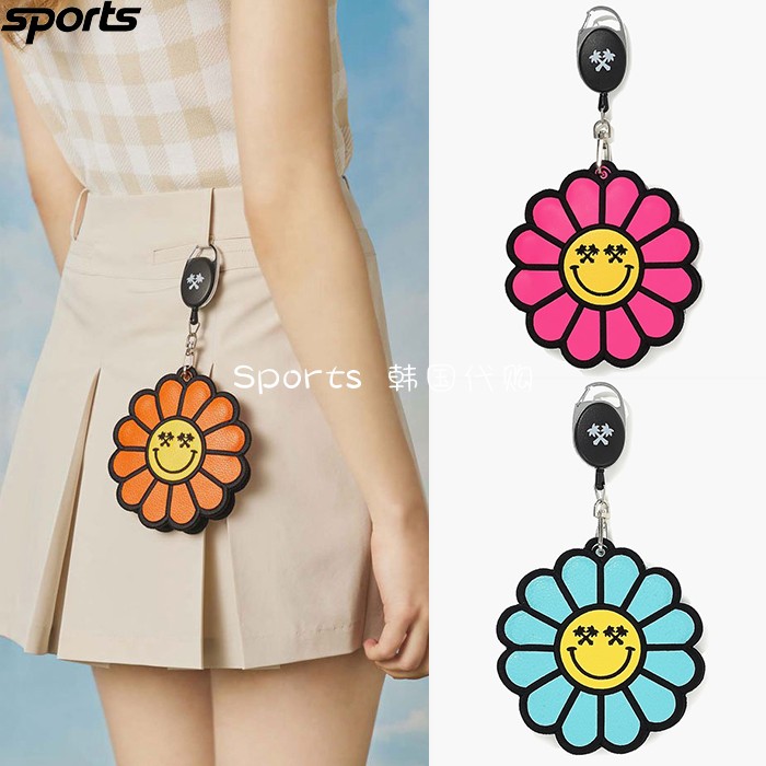 韩国代购PALM TREE GOLF高尔夫配饰ins小雏菊彩色可擦球挂件球袋