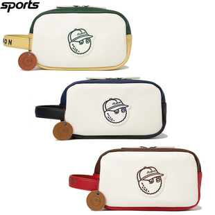 折扣款韩国代购MALBON高尔夫配饰25早春男女标志拼色简约手拿包