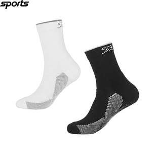 韩国代购 titleist高尔夫25秋吸汗纯棉透气运动户外简约短筒球袜男