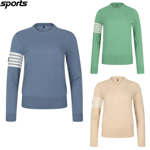 韩国代购amazingcre高尔夫球服25初秋女标志轻质保暖圆领针织衫