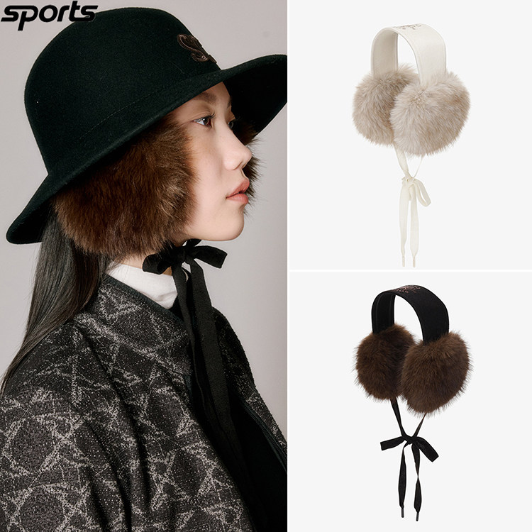 韩国代购southcape高尔夫25冬保暖毛绒加厚户外发带护耳女式耳罩