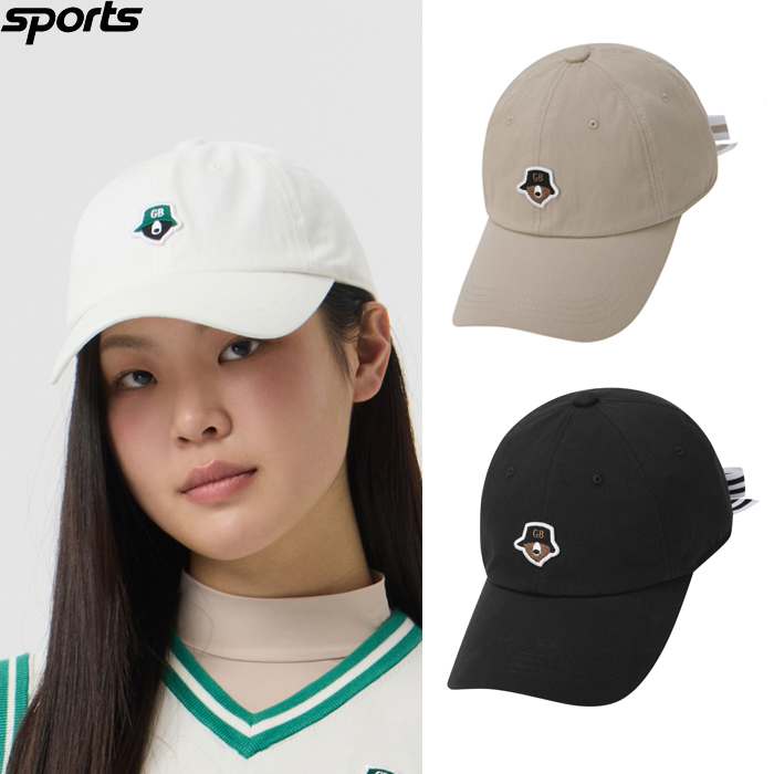韩国代购GOLDEN BEAR高尔夫配饰25春夏女子GOLF可拆蝴蝶结防晒帽