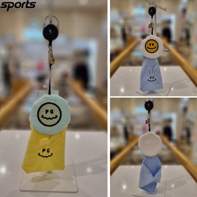 韩国代购PEARLY GATES高尔夫配饰25春女GOLF挂饰迷你小球袋擦球巾