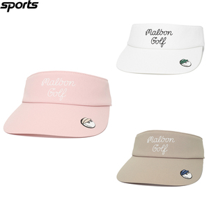 折扣款韩国代购malbon高尔夫球配饰女标志运动休闲无顶防晒遮阳帽