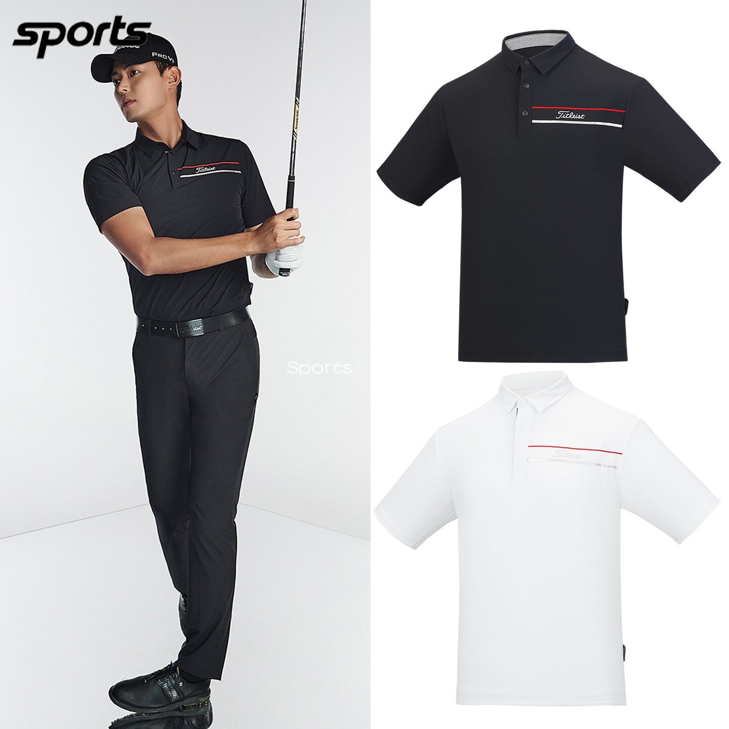 韩国代购titleist高尔夫26年夏速干冷感弹力运动POLO衫短袖T恤男