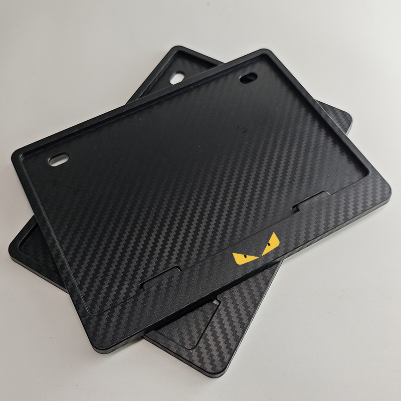 新交规碳纤维后牌照框摩托车牌架