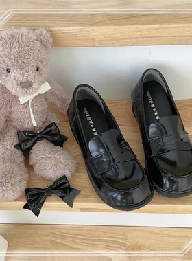 熊熊原创jk制服鞋lolita鞋日系学院风花千猪jk小皮鞋乐福日报社鞋