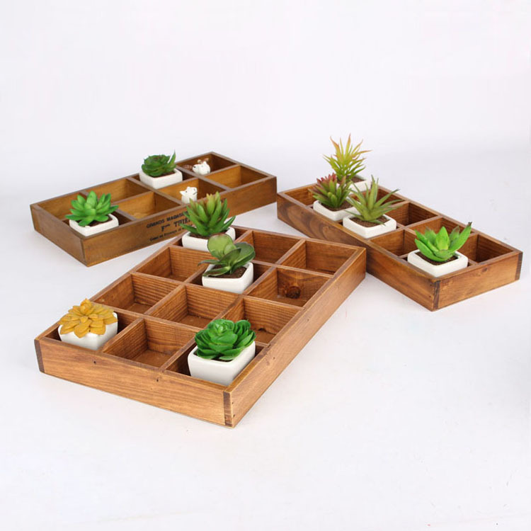 zakka Groceries Retro woodiness desktop Organize storage box Household Storage to work in an office Wooden box vegetation Flowers Bloomin the Storage consolidation , Home Storage appliances , Storage Box , Desktop Storage Box  category - from Buy2taobao.com to provide professional Taobao agent buy service