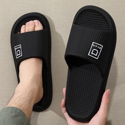 EVA凉拖鞋踩男屎感夏季家用浴室防滑不臭脚居家居室内批发洗澡PVC
