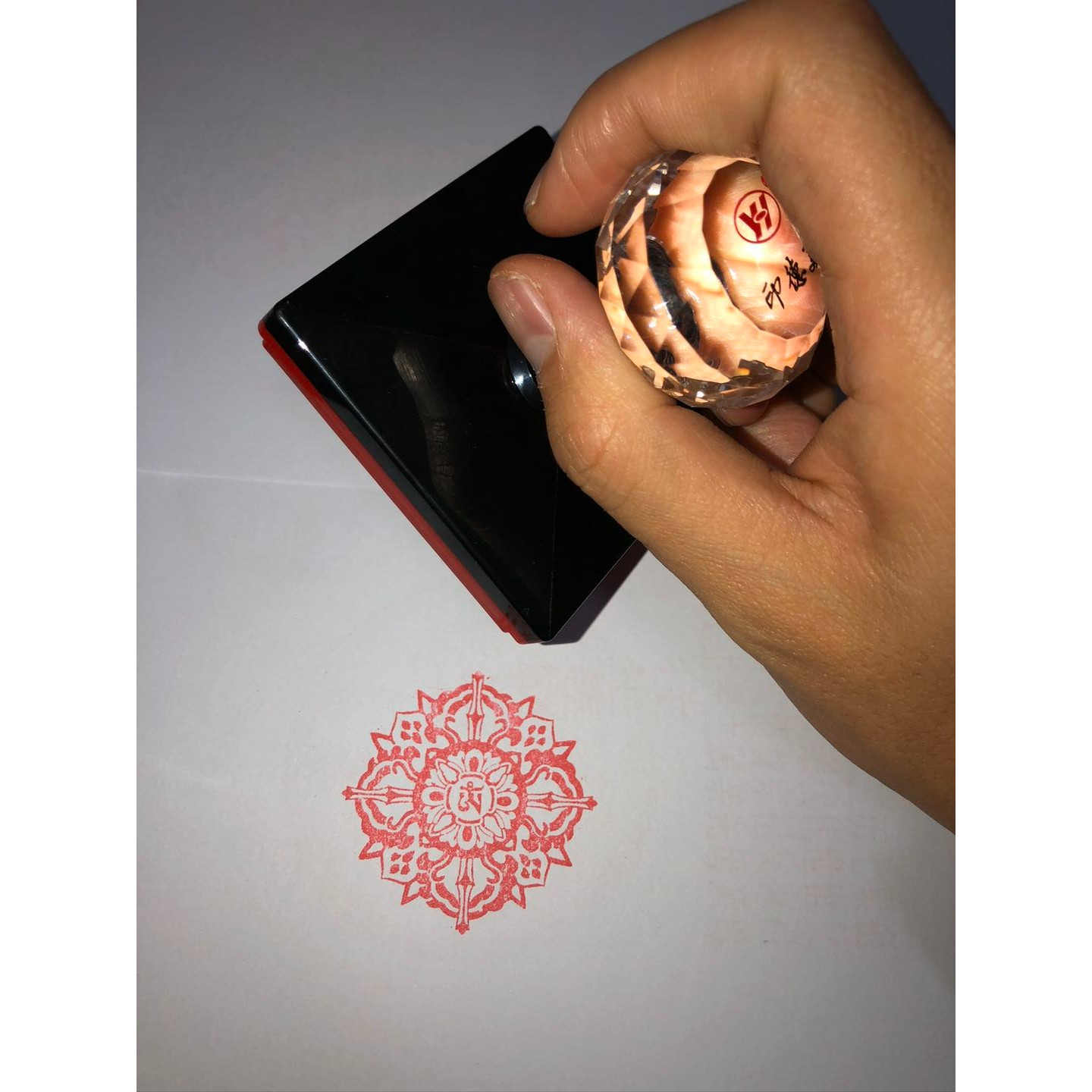 金刚十字杵印 密宗印章 自动出油光敏印章 护身转运 可定制