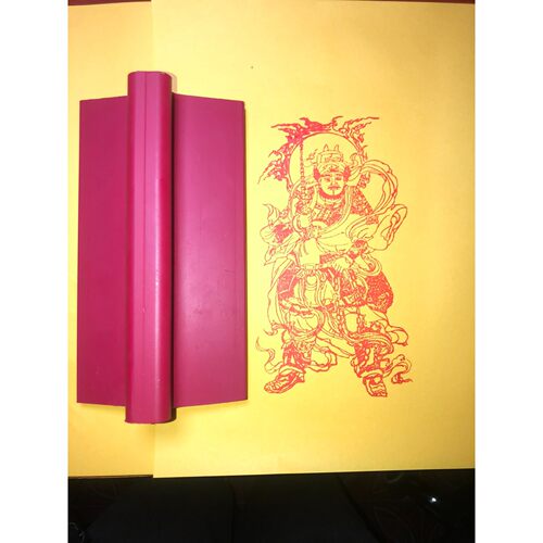黑虎赵公明玄坛正财神印章 武财神画像年画线稿定制橡胶印戳