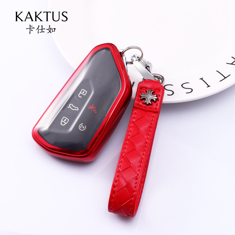 KAKTUS车用钥匙包适用于大众第八代高尔夫汽车钥匙壳保护套新品