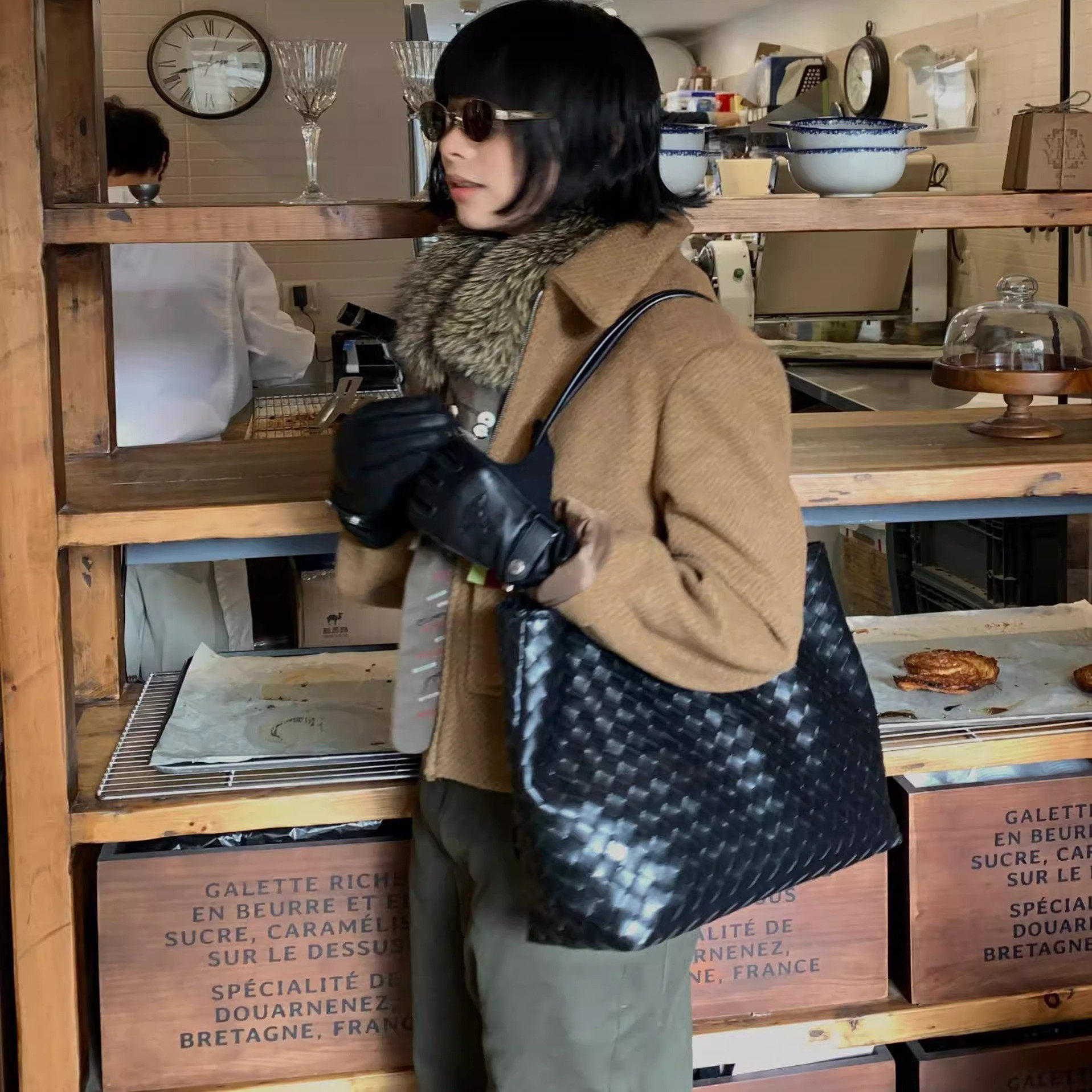 2025春夏新款原创纯手工编织托特包大容量可斜挎可单肩挎包男女