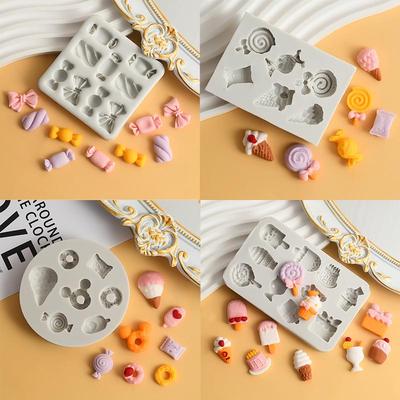 糖果模具硅胶棒棒糖爱心冰激凌巧克力翻糖蛋糕小装饰插牌烘焙工具